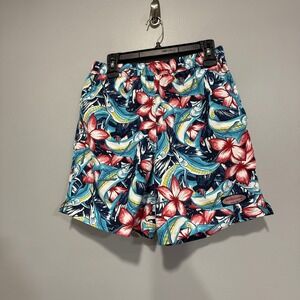 Vineyard Vines Men's Swim Trunks Shorts Board Shorts Fish Floral Print Size S